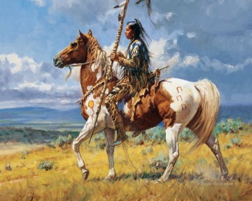 American Indians Painting - western American Indians 21